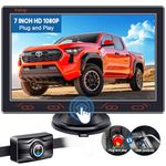 7-inch Backup Camera for Cars Plug-Play: Easy to Install HD 1080P Rear View Camera with Waterproof - No Delays Reverse Camera with Touch Key for Truck SUV Van Trailer Y16