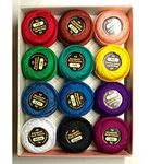 Wonderfil Eleganza #8 Perle Cotton Embroidery Thread Sampler Collection, "Kaleidoscope"