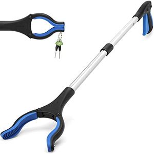 2024 Upgraded Reacher Grabber Pickup Tool, 32" Long Grabber Reacher Tool with Magnetic Tip, Trash Picker for Elderly Grab It Reaching Tool, Garbage Picker Upper, Litter Pick Up Grab Claw Grabber Stick