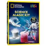 NATIONAL GEOGRAPHIC Magic Chemistry Set - Perform 10 Amazing Easy Tricks with Science, Create a Magic Show with White Gloves & Magic Wand