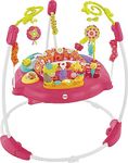 Fisher-Price Baby Bouncer Pink Petals Jumperoo Musical Activity Center with Lights Sounds & Developmental Toys