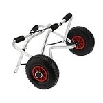 Dual Leg Kayak Cart, Aluminum Canoe Boat Carrier Canoe Cart 10" Heavy‑duty Load 80kg Foldable with Tires for Kayak