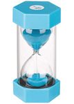 Dream HorseX Hourglass, Double Protection, Sand Timers, Time Management Assistant, Creative Gift, Living Room Office Decoration (1 minute, blue)