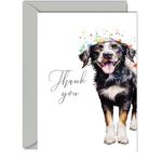 Thank You Cards for Thanks - Party Dog - Thankyou Cards for Friends Family Neighbour Teacher, Heartfelt Appreciation Card A5 Thank You So Much Greeting Cards