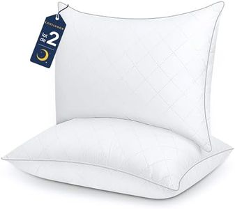 COZSINOOR Oreiller 50x70 cm Lot de 2 Oreillers Confort Moelleux, Qualité Hotellerie de Luxe Oreiller avec Propriétés Douces pour la Peau, Premium Parfait pour Toutes Positions de Sommeil