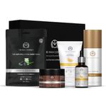 The Man Company Skin Care Kit with Vitamin C Face Wash, Face Serum, Daily Moisturising Cream, No Gas Perfume for Men & Charcoal Sheet Mask | Enriched with Hyaluronic Acid - Pack of 5