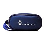 Travalate® Toiletry Travel Bags Shaving Kit | Pouch | Bag for Men and Women, Zip Closer 3 Main Compartment Ideal to Organize Stuff During Traveling - Blue (21 X 11 X 11 cm)