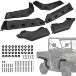 Kemimoto UTV Fender Flare, Front and Rear Extended Mud Guards Compatible with Can Am Defender HD 5/ HD8/ HD10/ MAX 2016 17 18 19 20 21 22 23 Replace OEM #715006821 715002424 715006822