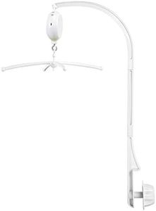 26 Inches DIY Music Crib Mobile Arm with Mobile Music Box Spinner - DIY Baby Mobile Kit, Bassinet Mobile Clip-on for Crib & Bassinet, Crib Mobile Motor with Volume Control