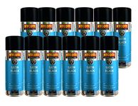 Hycote Satin Black Spray Paint 400ml - UV Resistant - (Pack of 12)