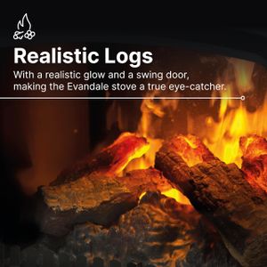 Dimplex Evandale Electric Stove – Optimyst Flame Effect Heater