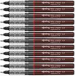 Rotring Tikky Graphic (Pack of 12 Felt-Tip Pens 0.8 mm Burgundy