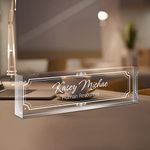 Gowelly Office Engraved Name Plates for Desk |Desk Name Plate Personalized| Custom Employee Appreciation Gifts |Office Gifts for Women, Boss, Employee, Teacher, Manager |Staff Appreciation Gift