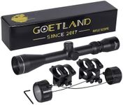 Goetland Rifle Scope 3-9x40 SFP Crosshair R4 Reticle with Ring Mounts for Air Gun Airsoft Hunting Tactical