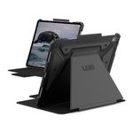 URBAN ARMOR GEAR UAG Designed for iPad Air 13" Case M4/M3 2024-2026 - Rugged Multi-Angle Viewing Folio Protective Cover Pencil Holder & Adjustable Stand, Metropolis SE Black