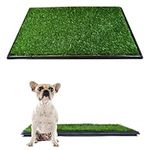 Dog Pee Potty Pad, Bathroom Tinkle Artificial Grass Turf, Portable Potty Trainer (16 x 20 Inch, 40.6 x 50.8 cm - 3 Layers)