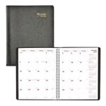 Brownline® 2025 Essential Monthly Planner, 14 Months, December 2024 to January 2026, Twin-Wire Binding, 11" x 8.5", Black (CB1262.BLK-25)