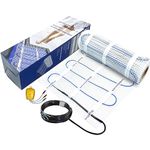 MAXKOSKO Electric Heated Floor Mat Kit, Underfloor Radiant Heating System for Tile,Stone and Laminate Indoor Use with Alarm Cable Monitor 120V 25sq.ft.