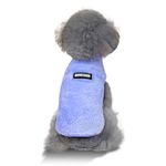 YAODHAOD Dog Jumper Winter Fleece Jumper for Small Dogs Cat Puppy Yorkie Chihuahua Dachshund，Warm Fall Winter Clothes (L, Blue)