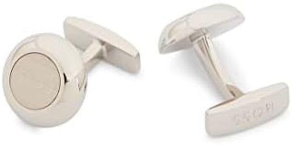 BOSS Romeo Cufflinks, Silver40, Taglia Unica Uomo