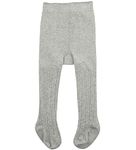 SYGA Baby Tights For Girls Soft Cotton Infant Leggings Toddler Solid Knit Socks Newborn Warm Crochet Pants Stockings - Light Grey 6-12 Months