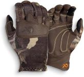 First Lite Shale Touch Hybrid Glove - Lightweight Merino Wool Touchscreen Compatible Camo Hunting Gloves - First Lite Fusion - Large