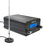 AZWang 1000 Meters FM Transmitter,1/7W Long Range FM Broadcast Transmitter for Drive-in Movie, Church Parking Lot, Lights Fireworks Show,Fireworks Display,School, Supermarket Events