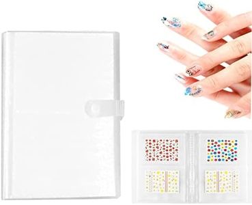 Nail Sticker Album Storage Book 144 Slots Nail Art Decals Stickers Holder Organizer Display Book Collecting Album- No Stickers Included