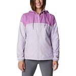 Columbia Women's Flash Forward Lined Windbreaker Shell Jacket, Pale Lilac/Blossom Pink, S