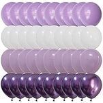 Latex Balloons White Lavender Purpl
