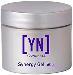 Young Nails Synergy Gel System, Building Gel - Hard Builder Gel, Superior Adhesion & Strength, Structured Nail Gel Builder - Build Gel, Clear, 60g