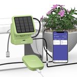 Raddy WS-2 WiFi Automatic Watering System for Indoor Potted Plants, Smart APP Control, DIY Drip Irrigation Kit with Solar Panel, 2000mAh Li-ion Battery, Water Shortage Warning