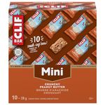 CLIF BAR, Minis Crunchy Peanut Butter Energy Bar, 70% Organic Ingredients, No Artificial Flavours, 28 g (Pack of 10)