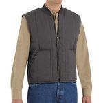 Red Kap Men's Quilted Vest, Charcoal, Large