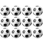 Okany Table Soccer Foosballs Game Replacements 32mm/1.26 in Mini Football Balls Black and White, Set of 12