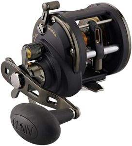 PENN Squall II Level Wind Conventional Fishing Reel, Black Gold, 15