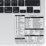 Se7enline Mac OS Keyboard Shortcuts Vinyl Sticker Long-Lasting No-Residue Adhesive Compatible with All MacBook Air or Pro M1/M2/Intel Premium Decal