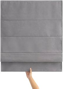 Decleaf Blackout Roman Shades Cordless, Hidden Cord Design for Child & Pet Safety, 430GSM Thermal Insulated Chenille Fabric, Room Darkening Shades for Windows