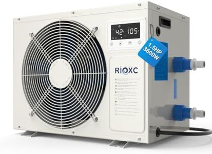 RIOXC 1.5 HP Cold Plunge Chiller, 500 Gallon Cold & Heat Ice Bath Water Chiller for Cold Plunge Tubs, 42–105°F for Cold & Heat Therapy Recovery, Fast Cooling, Detachable Control Panel