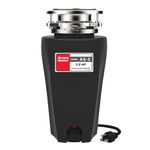 American Standard 10-US-AS-5 Economy Slim Line Garbage Disposer, Black