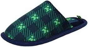 Minecraft Scuff Slippers for Boys, 