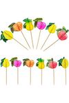 Paper Fruit Fancy Toothpick 12 Cm Pack of 80 Pieces Cocktail Toothpick Mini Snacks Toothpicks Fruit Appetizer Pick Toothpick Wooden