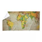 CafePress Vintage World Map Large Novelty Printed Beach Towel 30"x60"