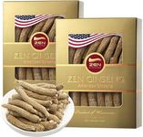 Zen American Wisconsin Ginseng - Small Long Root - Premium Quality Panax Ginseng. Boosts Body Immunity, Energy for Men & Women (8 Oz, Small Long Root-8oz)