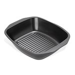 Prestige Large Roasting Tin - Non Stick Baking Tray with Integral Roasting Tray Rack 42 x 34.5 x 9cm, Heavy Gauge Carbon Steel & Dishwasher Safe Oven Tray