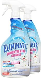 Clean-X Eliminate Shower Tub & Tile Cleaner- 32 fl oz. - Shower Cleaner. Powerful Cleaner removes soap scum and hard water minerals by UNELKO Invisible Shield (2 Pack)