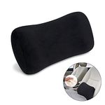 Big Ant Lumbar Support Pillow, Memory Foam Lumbar Back Support Pillow Relief Back Pain,Suitable for Car Seat,Office Chair,Wheelchair-Black