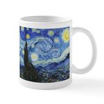 CafePress The Starry Night by Vincent Van Gogh Mug 11 oz (325 ml) Ceramic Coffee Mug