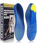 ROCKTAKIN Kids Arch Support Shoe Inserts, Children Orthotics Shoe Insoles with PU Foam Cushioning for Flat feet, Plantar Fasciitis, Feet Heel Pain Relief