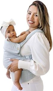 Ergonomic Hip-Healthy Baby Carrier, Front and Back Carry, 7-35 lbs, Denim
